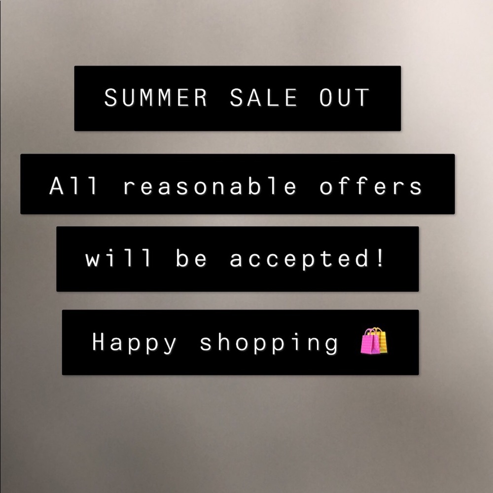 ☀️SUMMER SALE OUT!!! ☀️